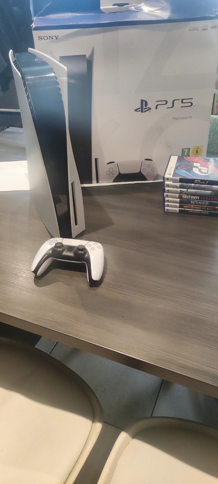 Ps5 PlayStation 5 disc,état nickel avec 7 jeux et 1 manette, Consoles de jeu & Jeux vidéo, Enlèvement, Playstation 5