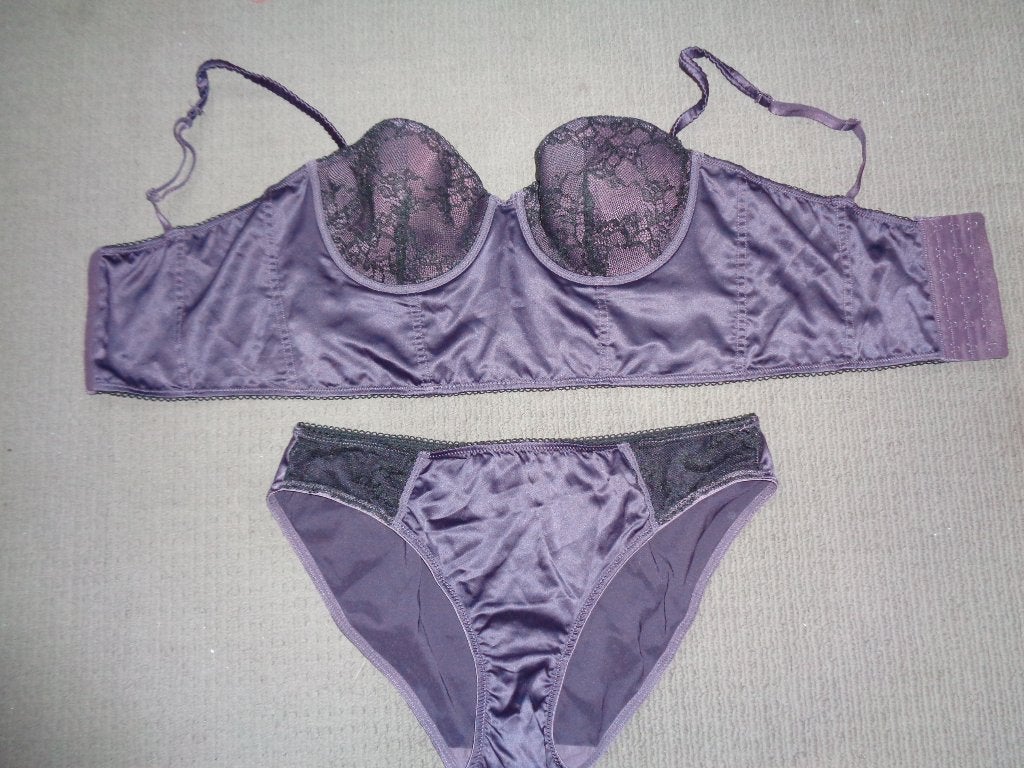 satijn setje, Kleding | Dames, Verzenden, Paars, Setje