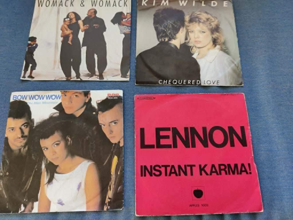 lot singles: bowwowwow, lennon, kim wilde, womack+womack, Ophalen of Verzenden