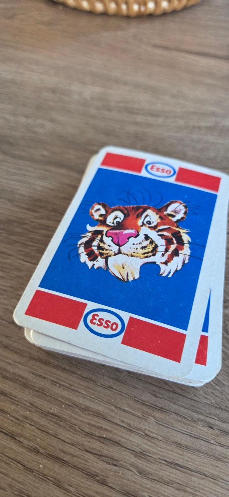 Vintage Tiger reclamekaartspel uit de jaren 70, Verzamelen, Ophalen of Verzenden, Gebruikt, Speelkaart(en)