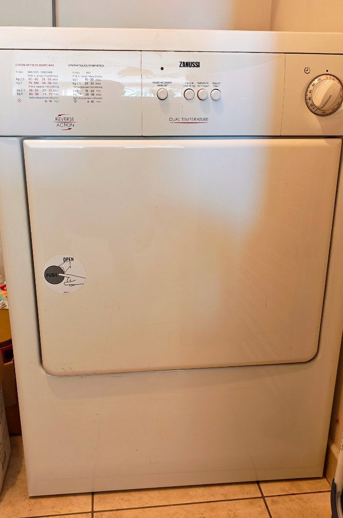 Zanussi droogkast met luchtafvoer (Werkt perfect!), Chargeur frontal, Enlèvement, Utilisé, Évacuation d'air