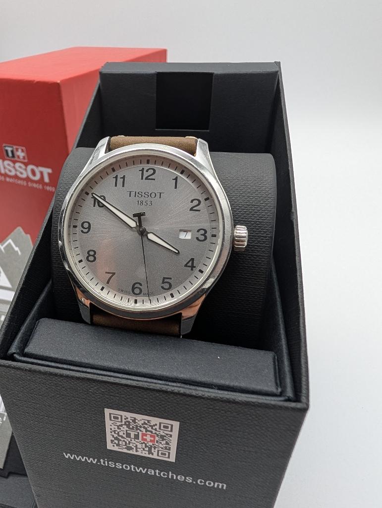 Tissot Gent XL Quartz – 42 mm – Saffierglas, Overige merken, Leer, Staal, Polshorloge