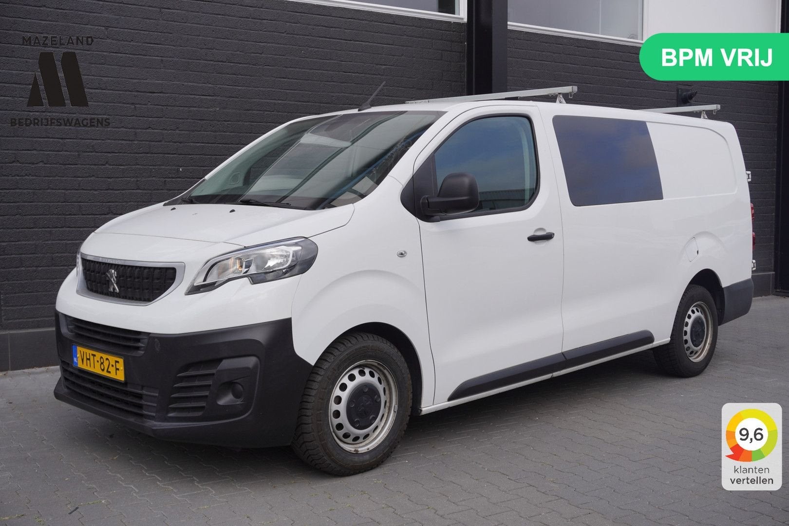 Peugeot Expert 2.0 BlueHDI 122PK Dubbele Cabine EURO 6 - Air, Parkeersensor, Wit, Bedrijf, Onderhoudsboekje