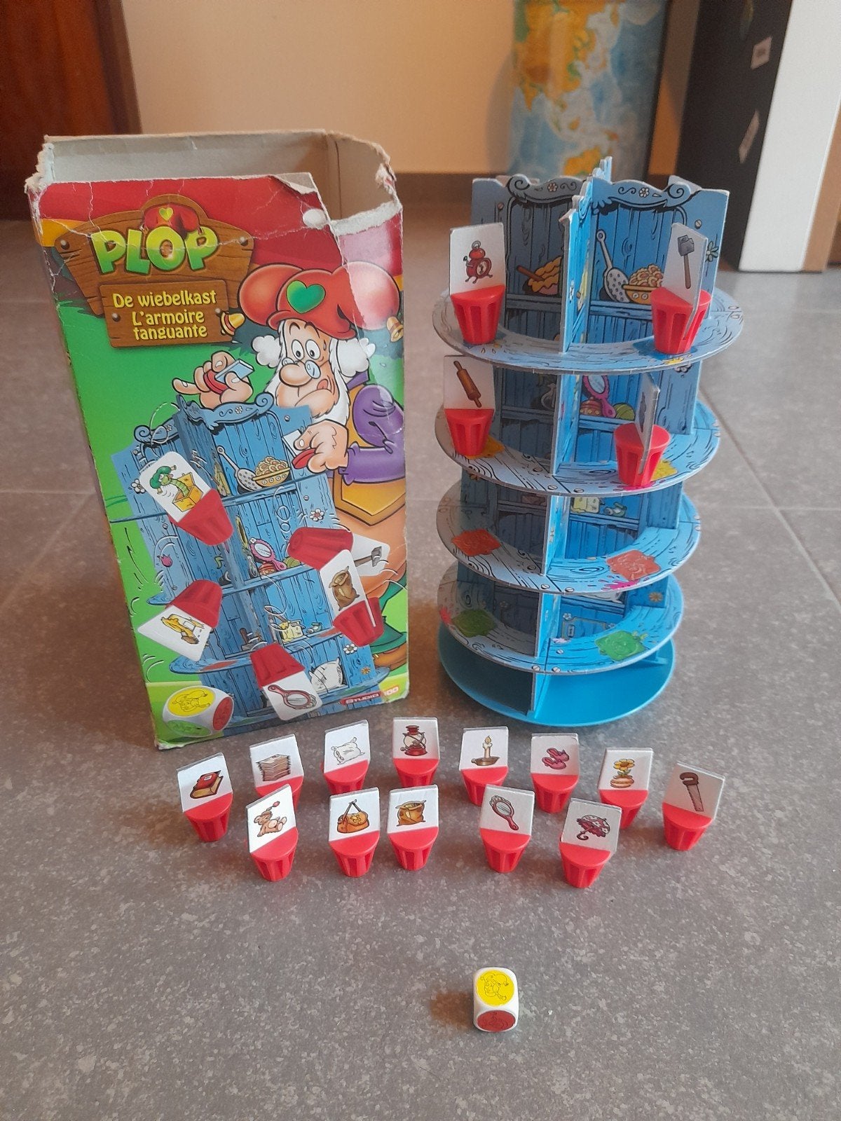 Kabouter Plop de wiebelkast spel, Ophalen