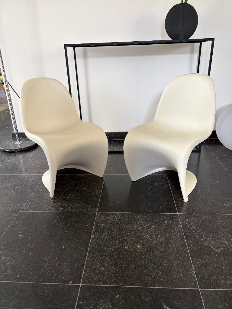 Vitra Panton junior chair, Maison & Meubles, Chaises, Enlèvement, Utilisé, Blanc, Deux