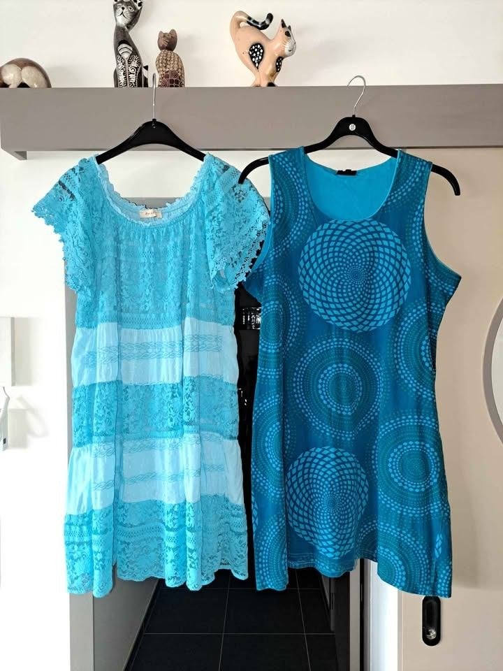 Filosophie jurk zomer, bohemien, en/of Amelie&Amelie, Xl, Kleding | Dames, Jurken, Blauw, Maat 46/48 (XL) of groter, Ophalen of Verzenden