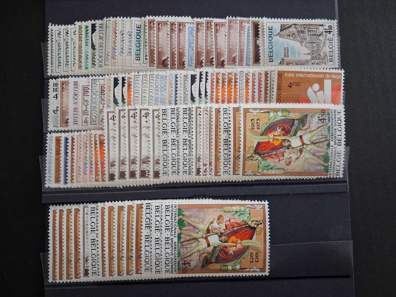 plakzegels 4,50 Bfr postfris Originele gom, Verzenden, Zonder stempel, Postfris, Postfris