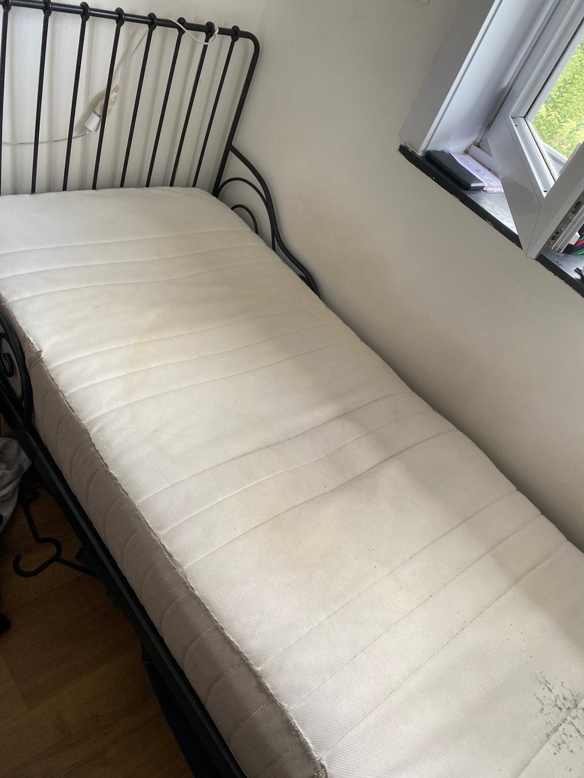 Cadre de lit extensible 80/200 ikea, Maison & Meubles, Une personne, Utilisé, 200 cm, Noir