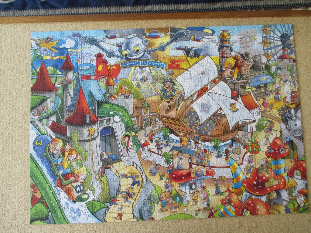 puzzel that's life pretpark  1000, Ophalen of Verzenden, 500 t/m 1500 stukjes, Zo goed als nieuw, Legpuzzel