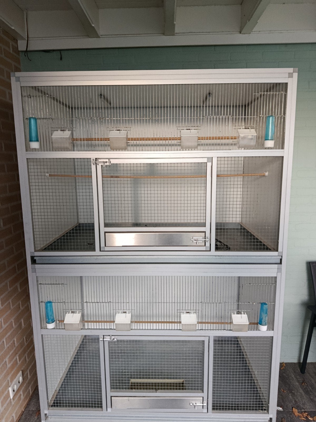 prachtige aluminium broedkooi, Ophalen