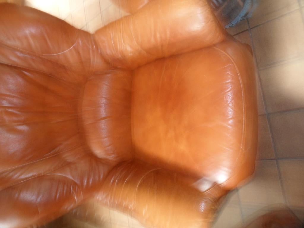 av fauteuil et 1 divan qui fait lit, Enlèvement, Utilisé, Cuir
