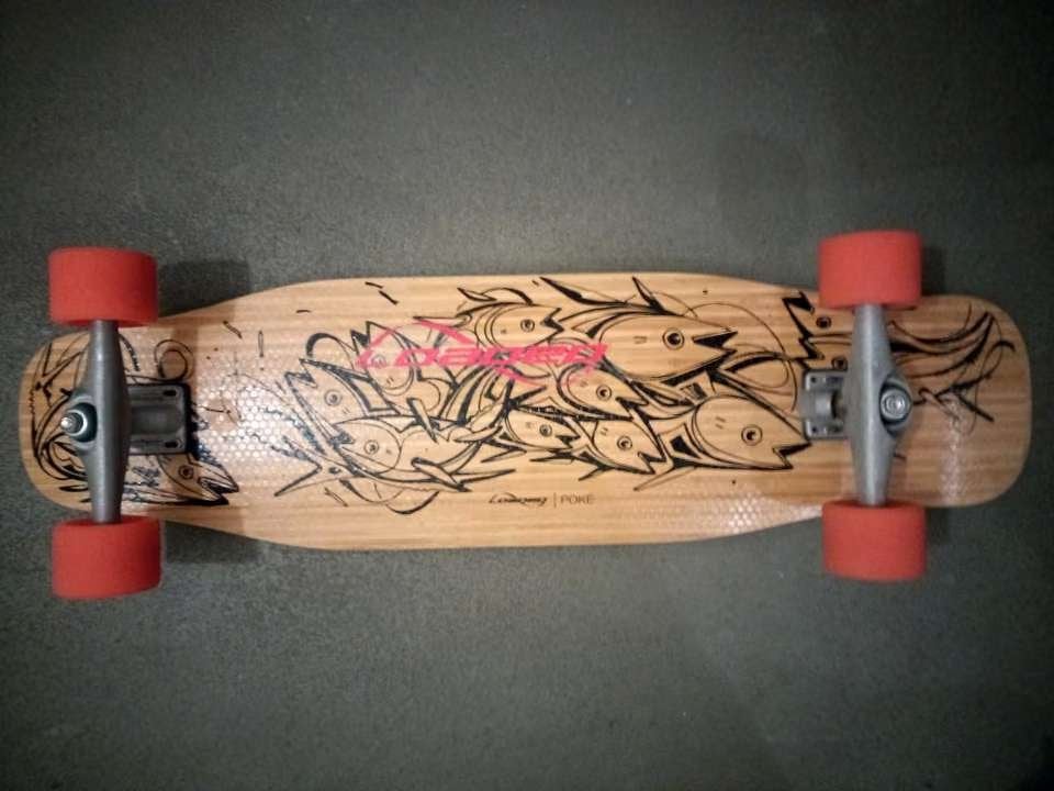 Loaded Poke Longboard Skateboard Surfskate Carver CX, Enlèvement ou Envoi, Utilisé, Skateboard, Longboard