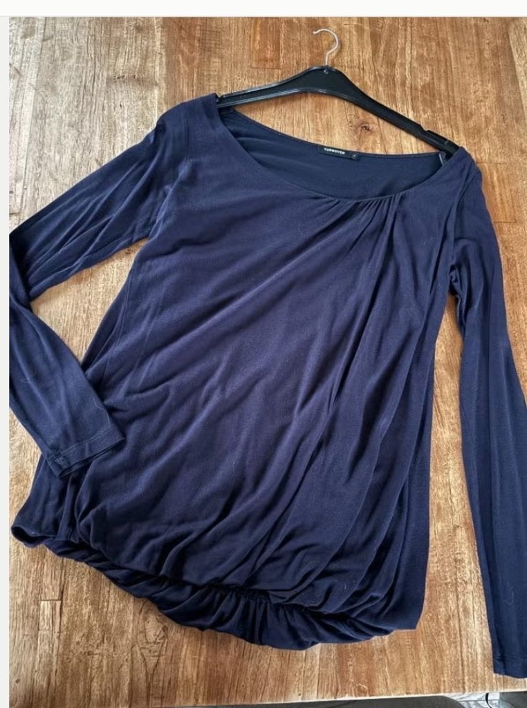 Blouse Turnover maat L, Kleding | Dames, Blauw, Maat 42/44 (L), Ophalen of Verzenden, Zo goed als nieuw