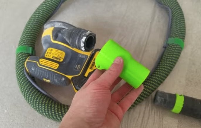 Dewalt DCW210 schuurmachine naar Festool stofzuiger adpater, Ophalen of Verzenden, Nieuw, Excentrische schuurmachine