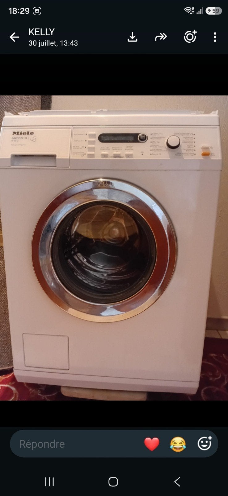 machine à laver en bon état., Enlèvement ou Envoi, Utilisé