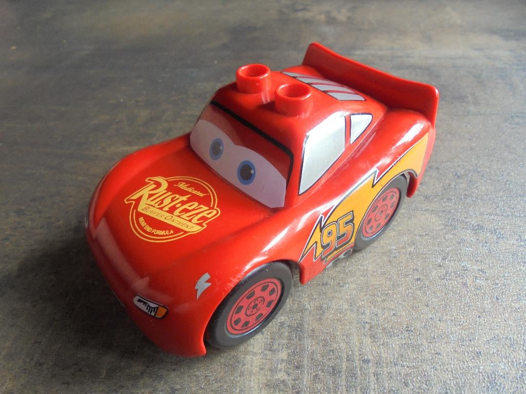Lego Duplo Cars Figure Lightning McQueen (zie foto's) 3, Kinderen en Baby's, Speelgoed | Duplo en Lego, Verzenden, Gebruikt, Losse stenen
