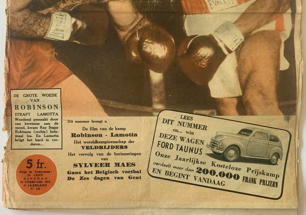 Vintage Sport Club weekblad 1951, Ophalen of Verzenden, Gebruikt