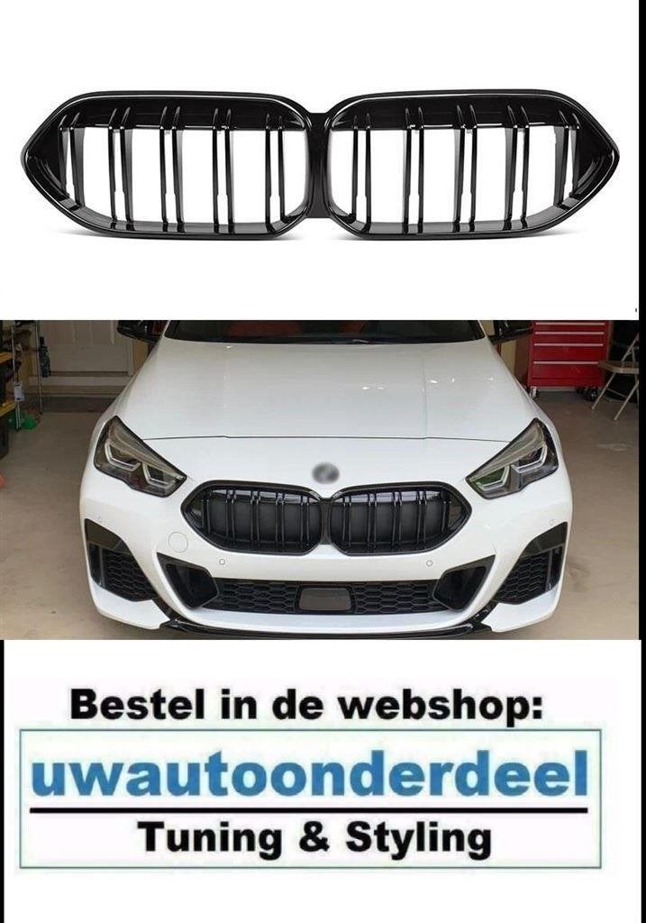 Grill Glans Zwart Dubbele Spijl Voor Bmw 2 Serie F44 Gran Co, Autos : Divers, Tuning & Styling, Envoi