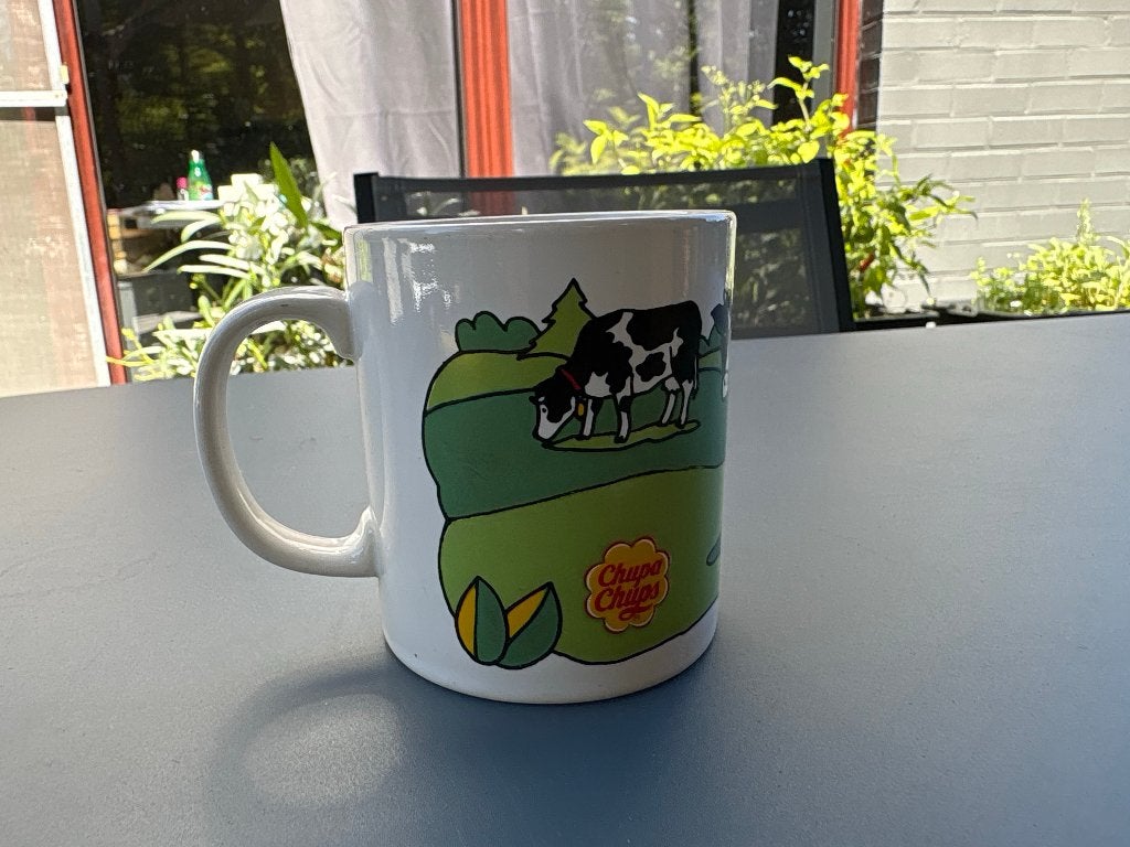 Vintage Chupa Chups Mok / Beker - Koeien in Weide, Ophalen of Verzenden, Nieuw, Overige typen