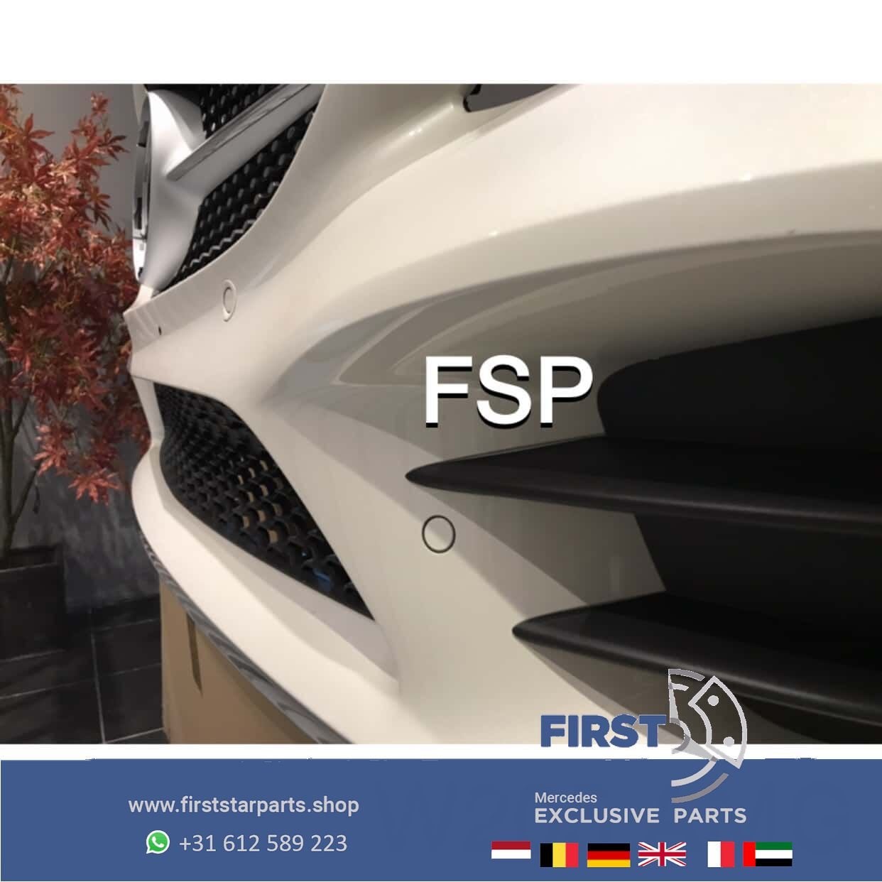 W205 C205 S205 FACELIFT C43 AMG VOORBUMPER WIT Mercedes C Kl, Utilisé, -, Avant, -