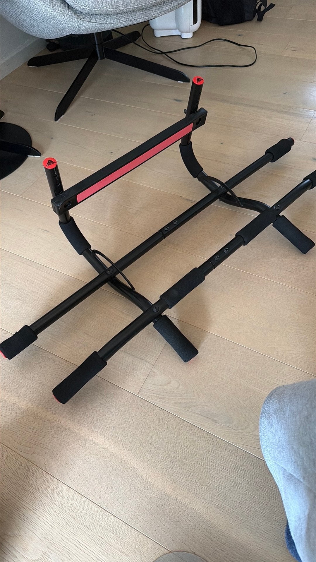 Pull up bar voor aan deur, Sports & Fitness, Enlèvement, Comme neuf, Dos, Barre de traction