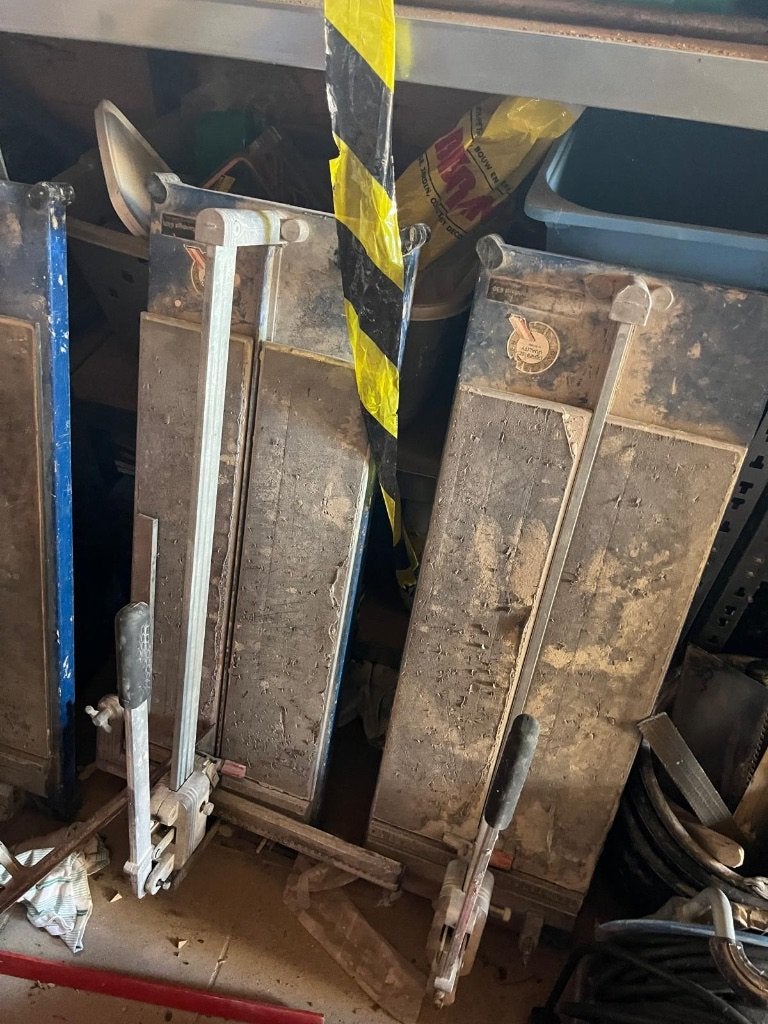 Tegelsnijmachines, Bricolage & Construction, Outillage | Outillage à main, Enlèvement, Utilisé, Outil de coupe, Autres marques