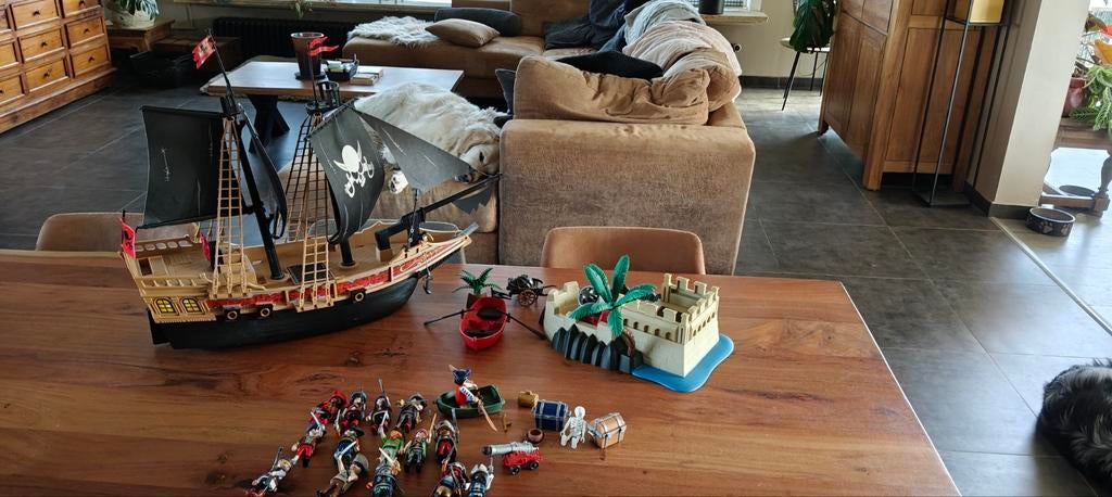 Playmobil piraten set, Ophalen