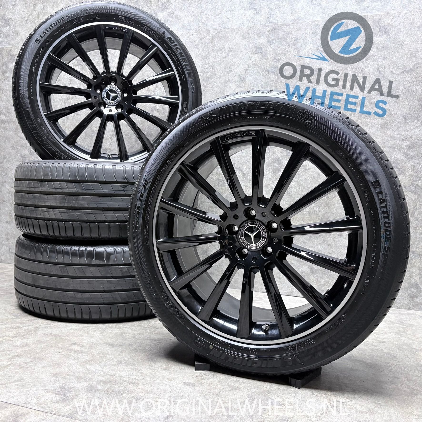 20 inch originele AMG velgen + zomerbanden Mercedes GLC, Pneus et Jantes, 255 mm, Véhicule de tourisme, Pneus été