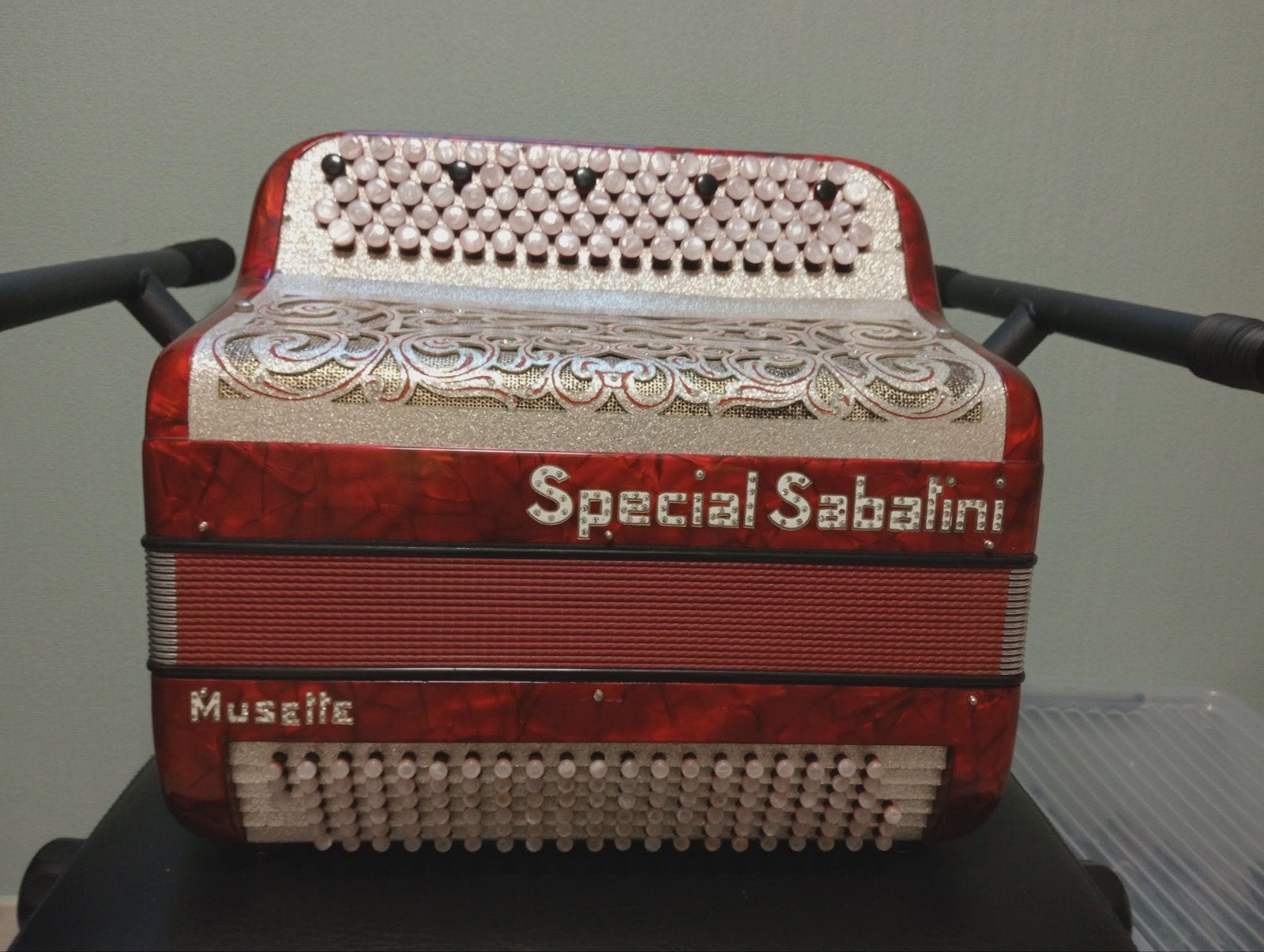 accordéon spécial Sabatini Do 2 musette, Enlèvement, Comme neuf, Accordéon à boutons, Avec valise