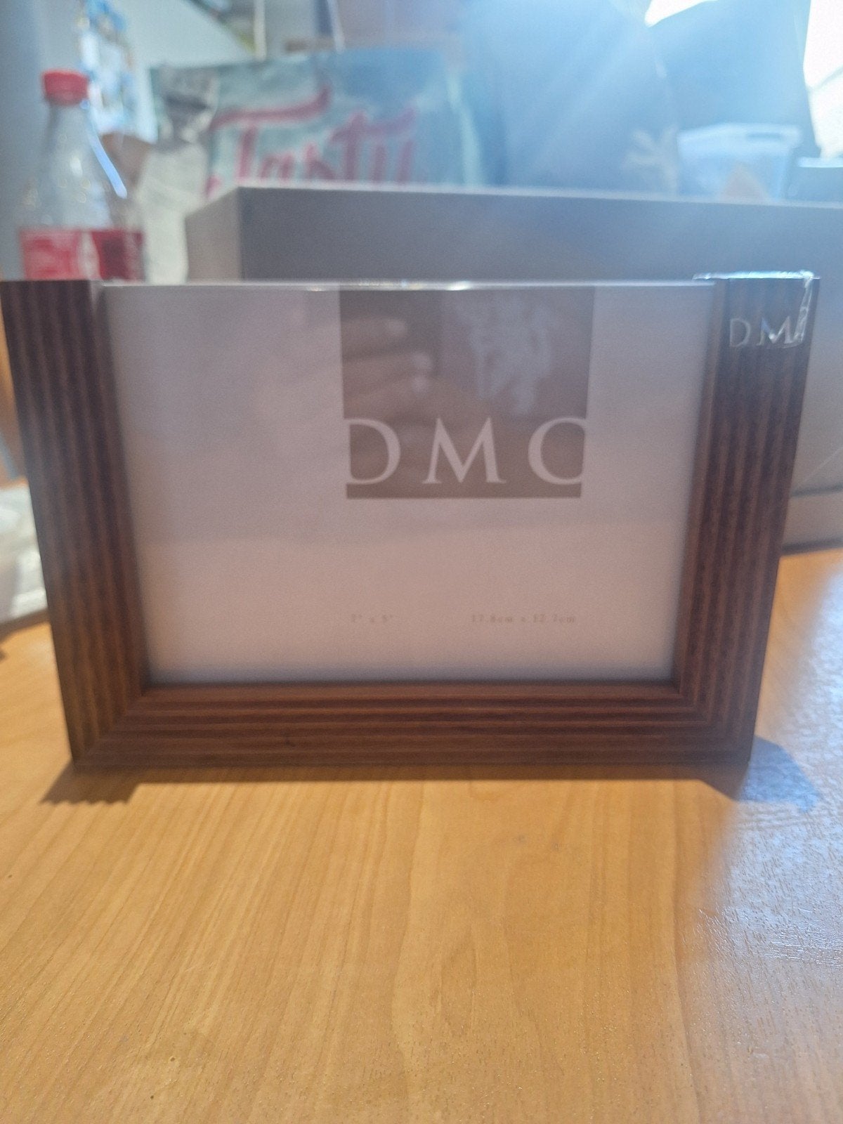 dmc,dubbelzijdige fotolijst, Overige typen, Ophalen of Verzenden, Zo goed als nieuw, Bruin