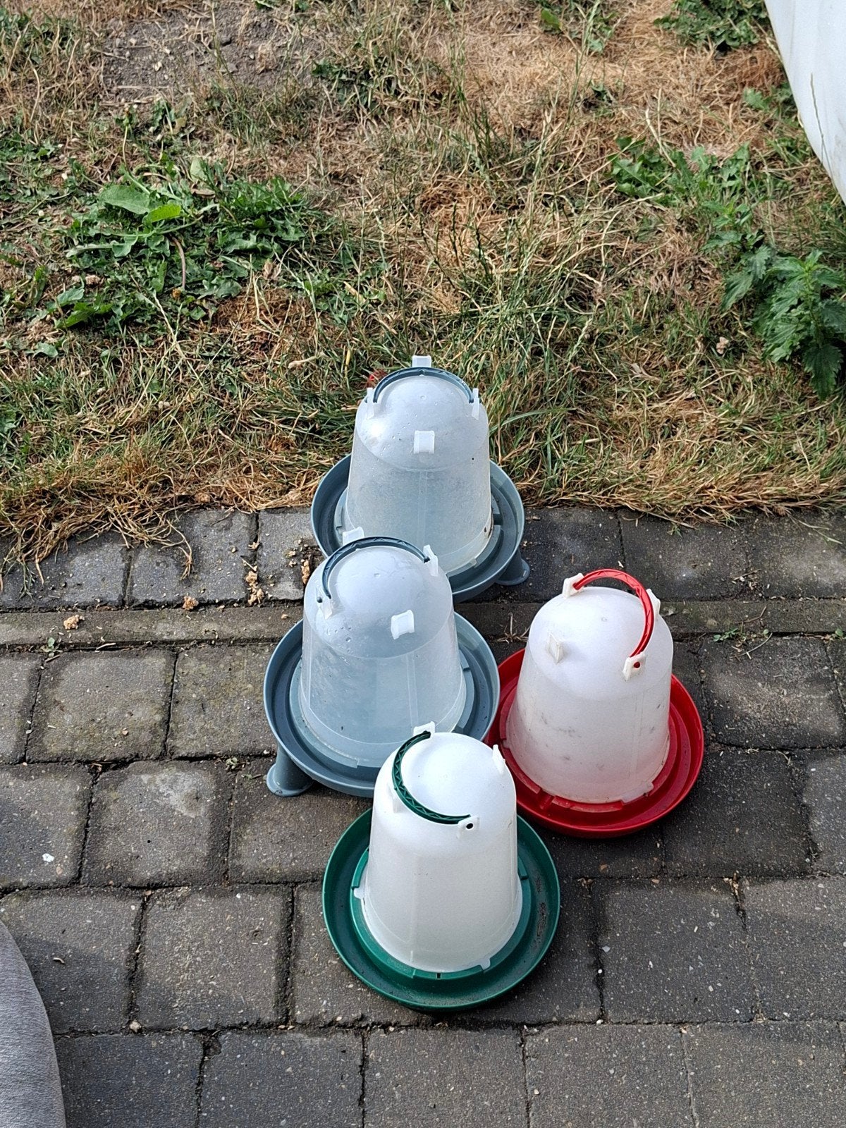 drinkbakken kippen / 4 stuks, Enlèvement, Comme neuf, Abreuvement et Alimentation