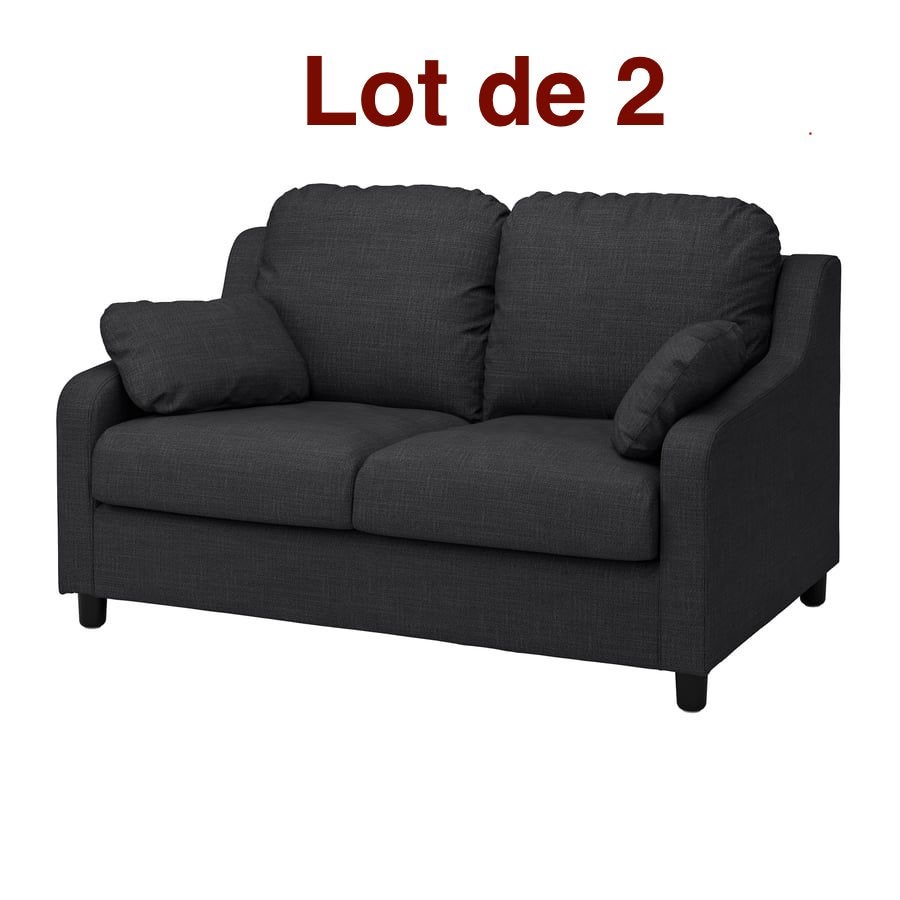 2 VINLIDEN IKEA 2-zitsbanken, Hillared antraciet, Huis en Inrichting, Ophalen, Nieuw