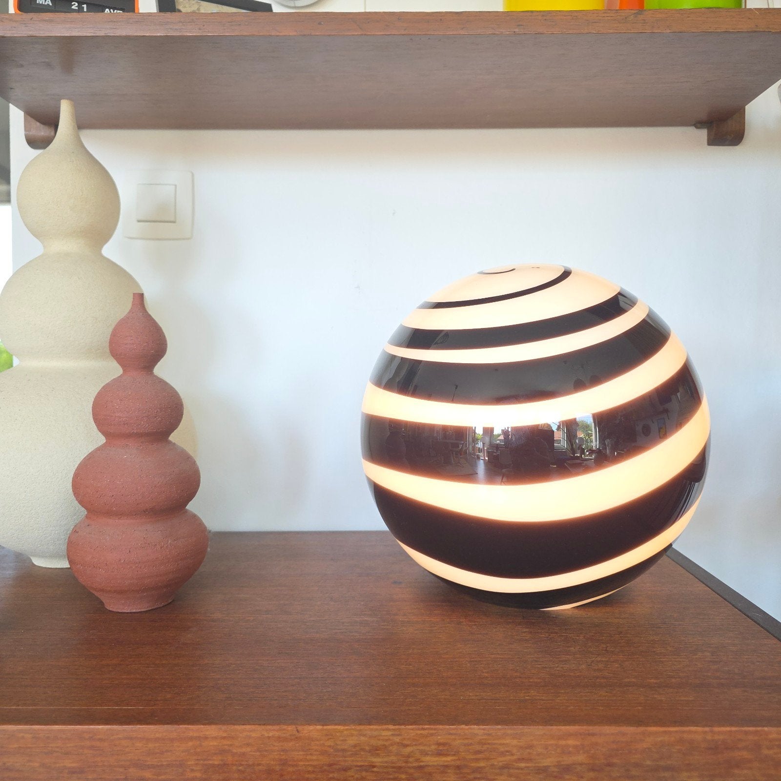 Lampe zebra iLU Murano vintage design