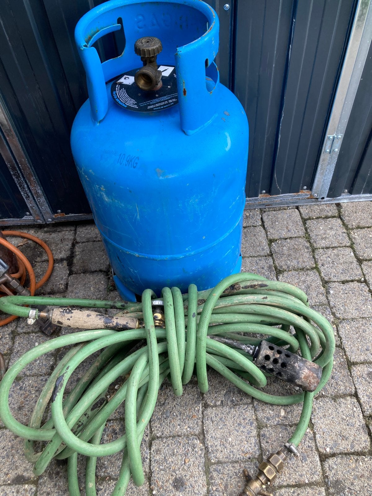 Roofingbrander + soldeerbout, Ophalen, Gebruikt