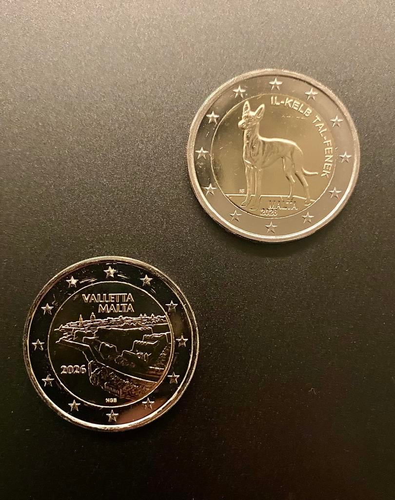 Malta 2026 UNC - Faraohond & Valletta, Postzegels en Munten, Munten | Europa | Euromunten, Ophalen of Verzenden, Malta, Losse munt