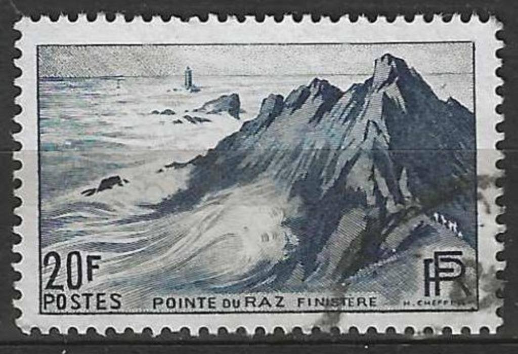 Frankrijk 1946 - Yvert 764 - Toerisme - Pointe du Raz (ST), Verzenden, Gestempeld