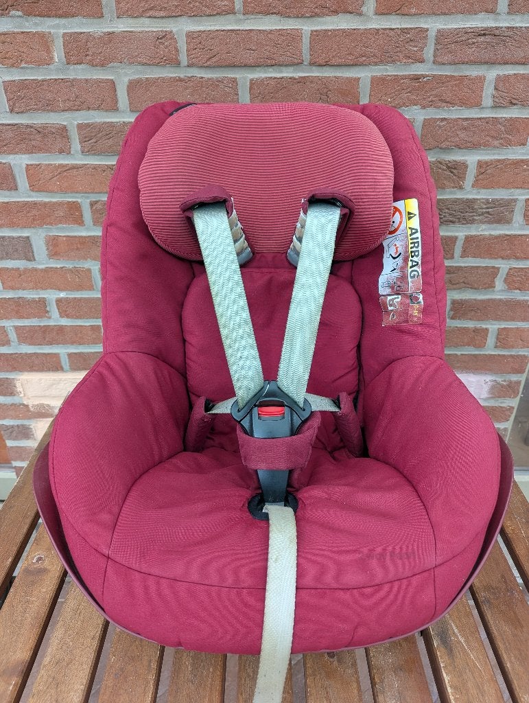 Maxi-Cosi two way pearl autozitje (rood), Mode veille, Enlèvement, Utilisé, Isofix