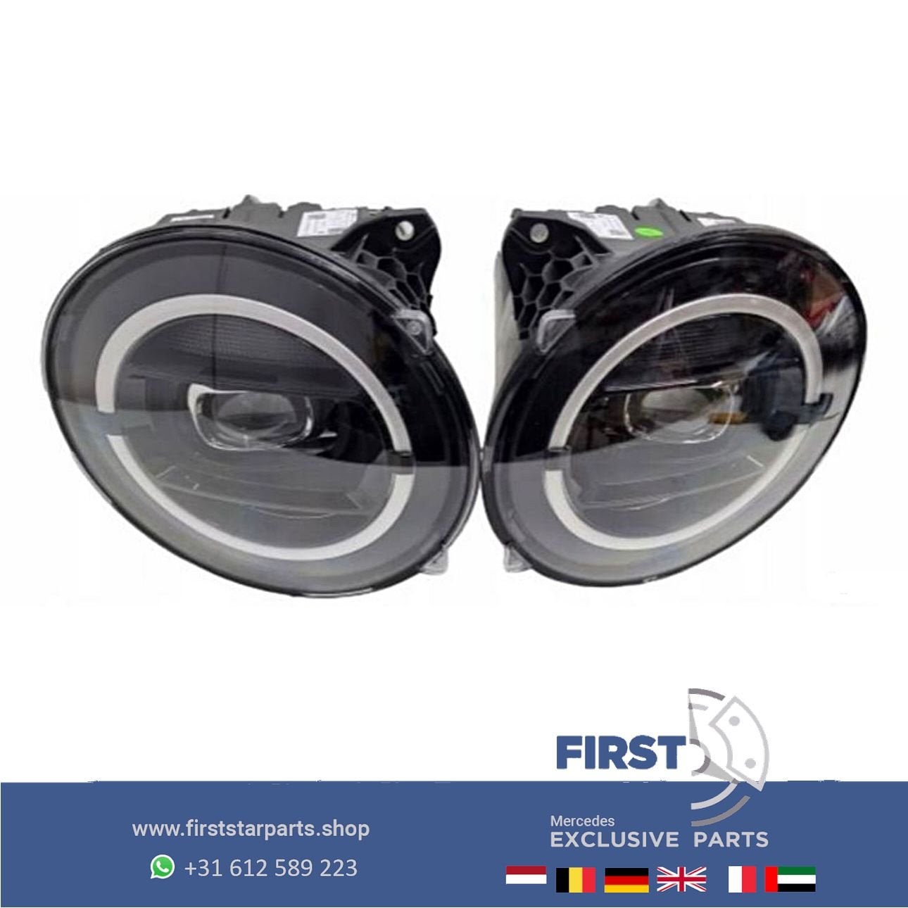 W463 G KLASSE LED MULTIBEAM KOPLAMP SET Mercedes 2019-2025 A, Auto-onderdelen, Verlichting, Gebruikt, -, Ophalen of Verzenden