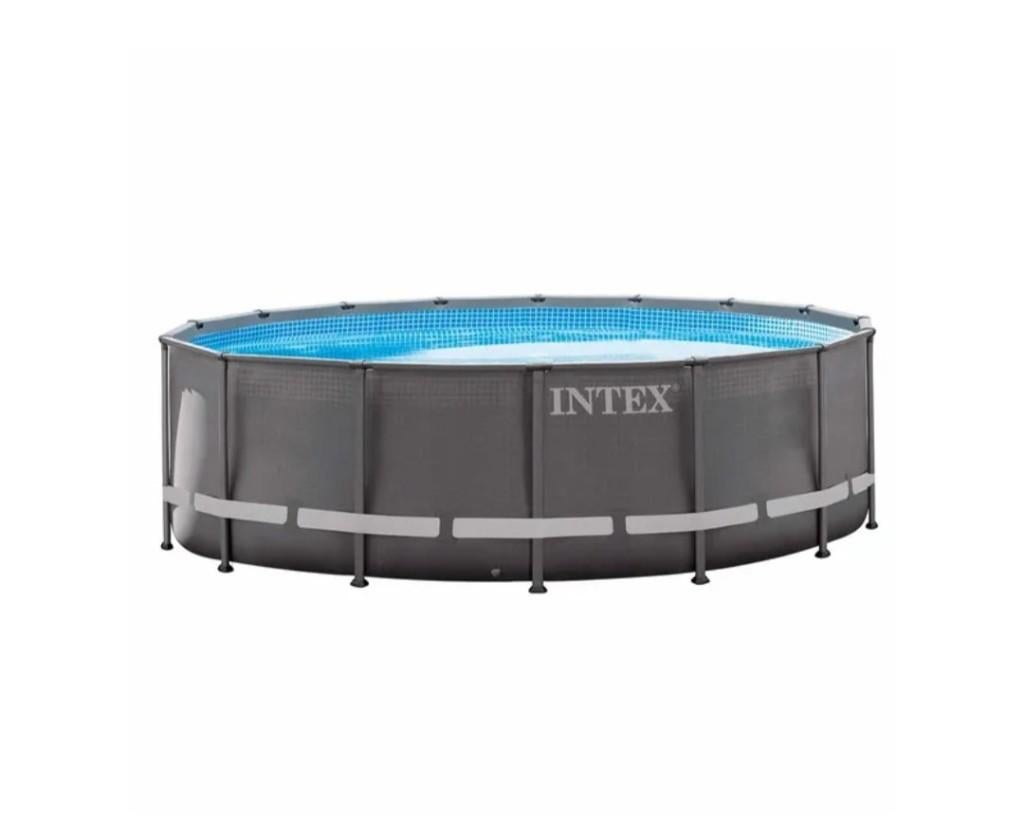 Intex zwembad opbouw, Tuin en Terras, Zwembaden, Gebruikt, Opzetzwembad, 120 cm of meer, 400 cm of meer, 300 cm of meer, Rond