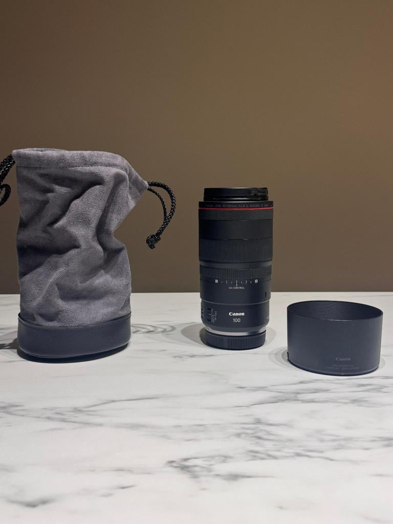 Canon RF 100mm f/2.8 L Macro IS USM, Ophalen, Zo goed als nieuw