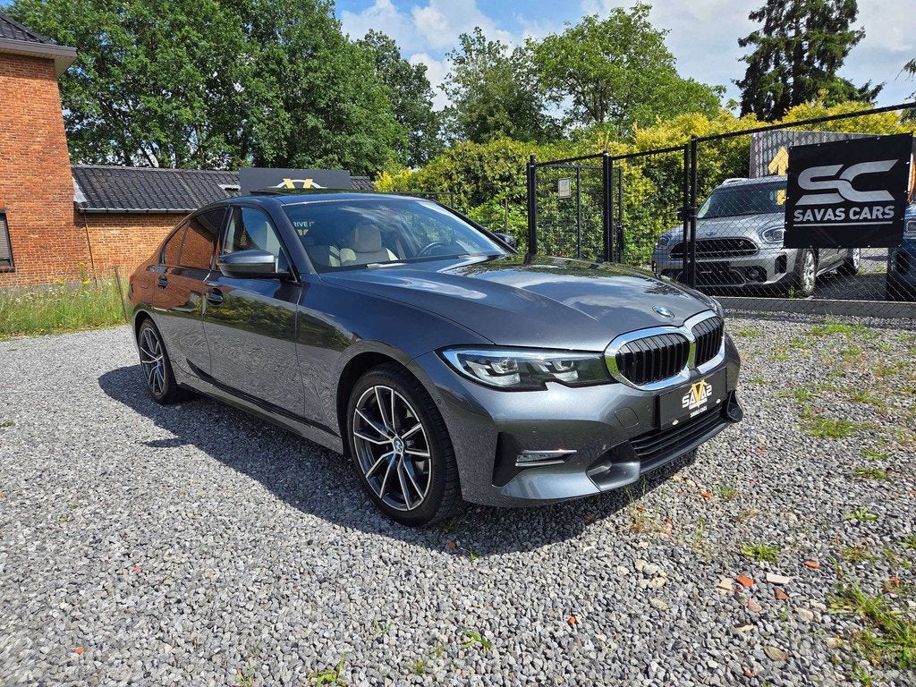 BMW 3 Serie 318 318iA OPF Sport line/Pano/Apple-Android/Virt, Cuir, Argent ou Gris, Achat, Carnet d'entretien