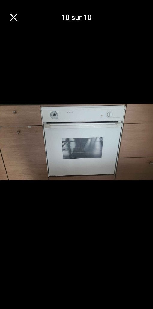 Four encastrable Scholtès blanc, Electroménager, Fours, Utilisé, Encastré, Autres marques, 55 à 60 cm, 45 à 60 cm, Air chaud, Enlèvement ou Envoi