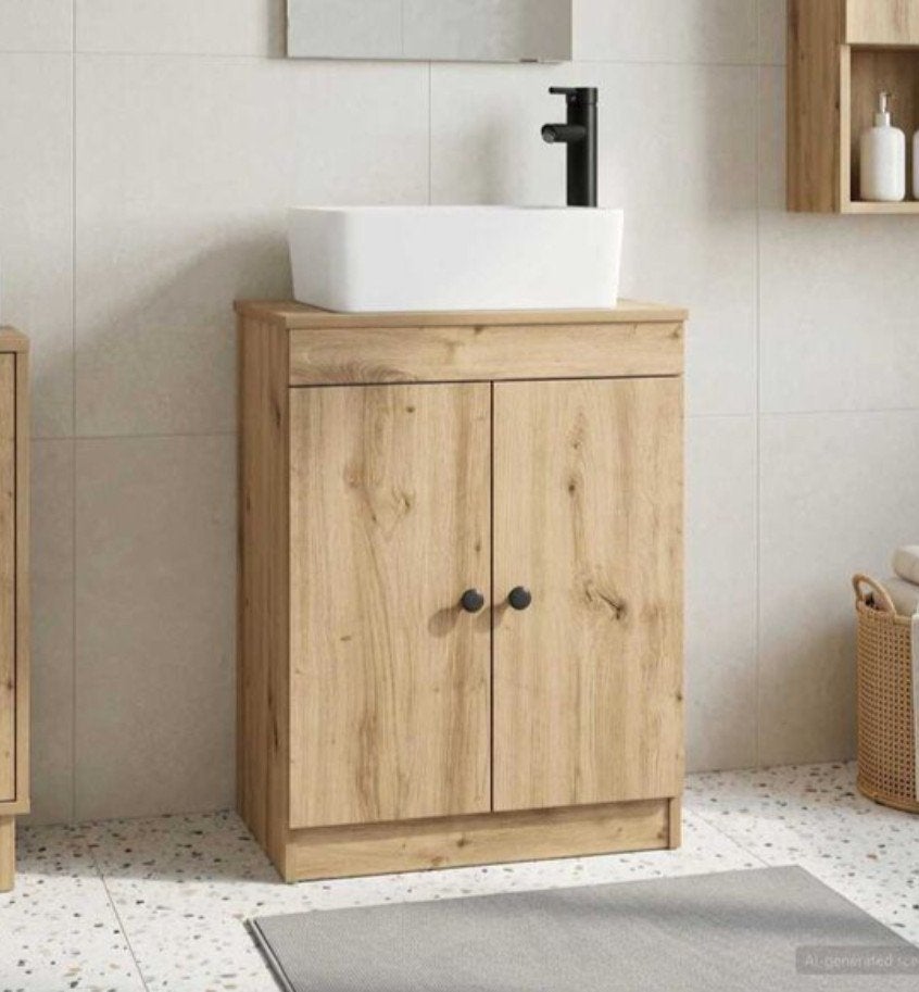 Badkamermeubel met kraantje en lavabo, nieuw in doos, Huis en Inrichting, Ophalen