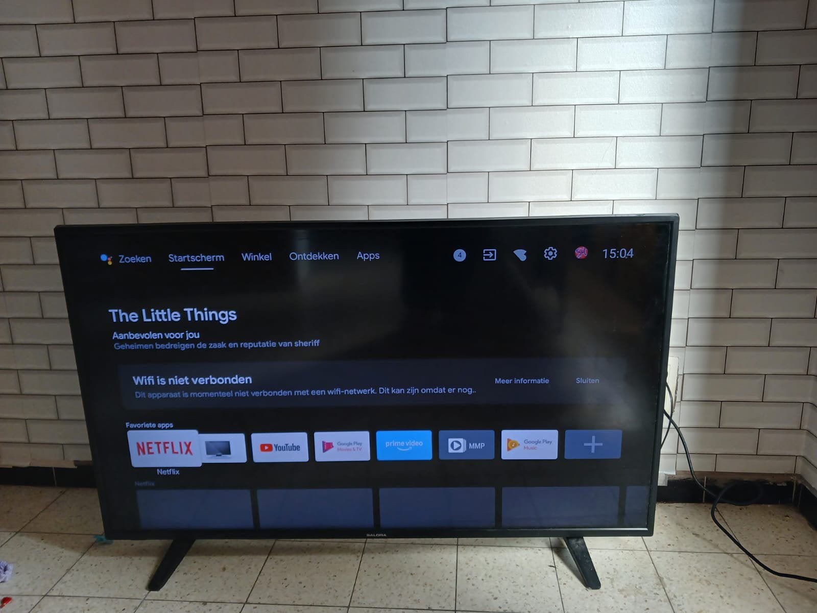 Grote Salora 50 inch Smart TV met Android TV, Audio, Tv en Foto, Ophalen, Zo goed als nieuw