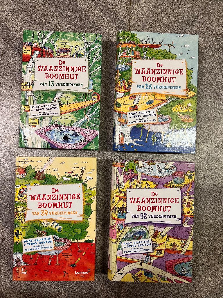 De waanzinnige boomhut 1-4 (hardcover), Fictie algemeen, Andy Griffiths; Terry Denton, Ophalen of Verzenden, Zo goed als nieuw