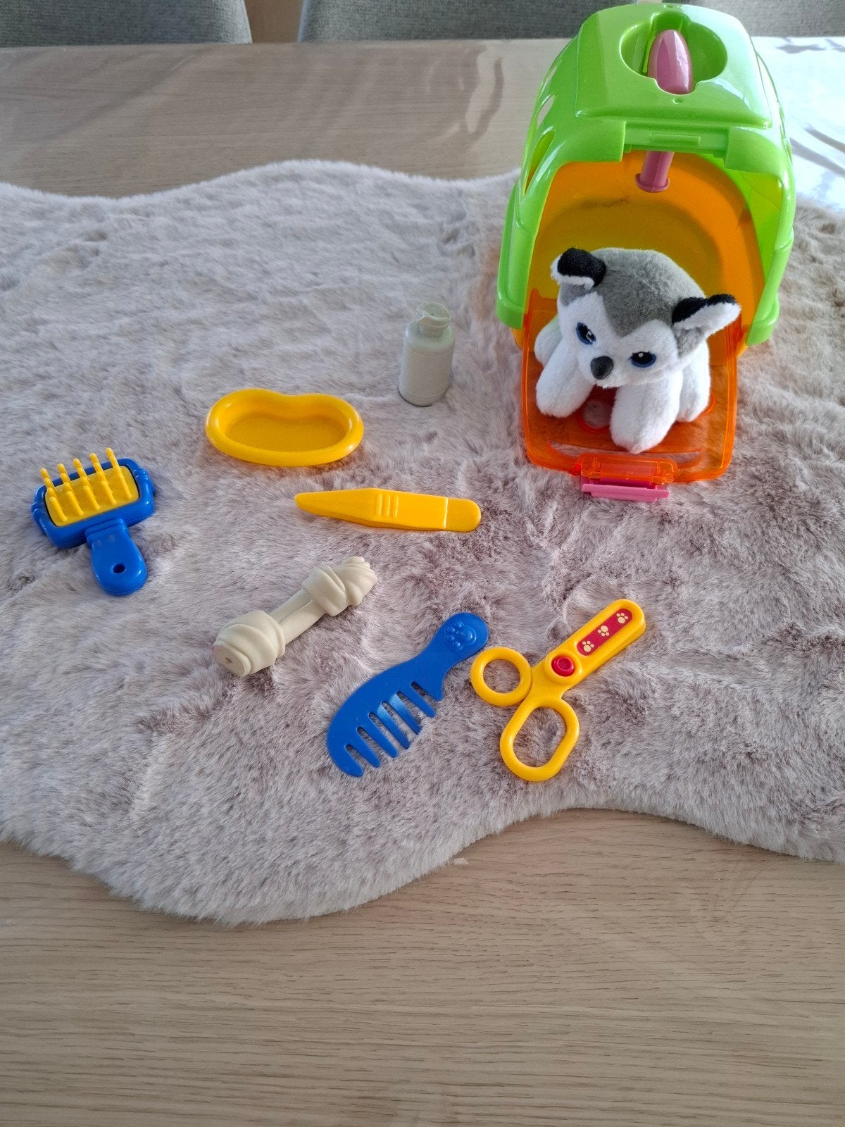 Speelsetje ziek hondje, Kinderen en Baby's, Speelgoed | Fisher-Price, Ophalen of Verzenden, Zo goed als nieuw, Speelset