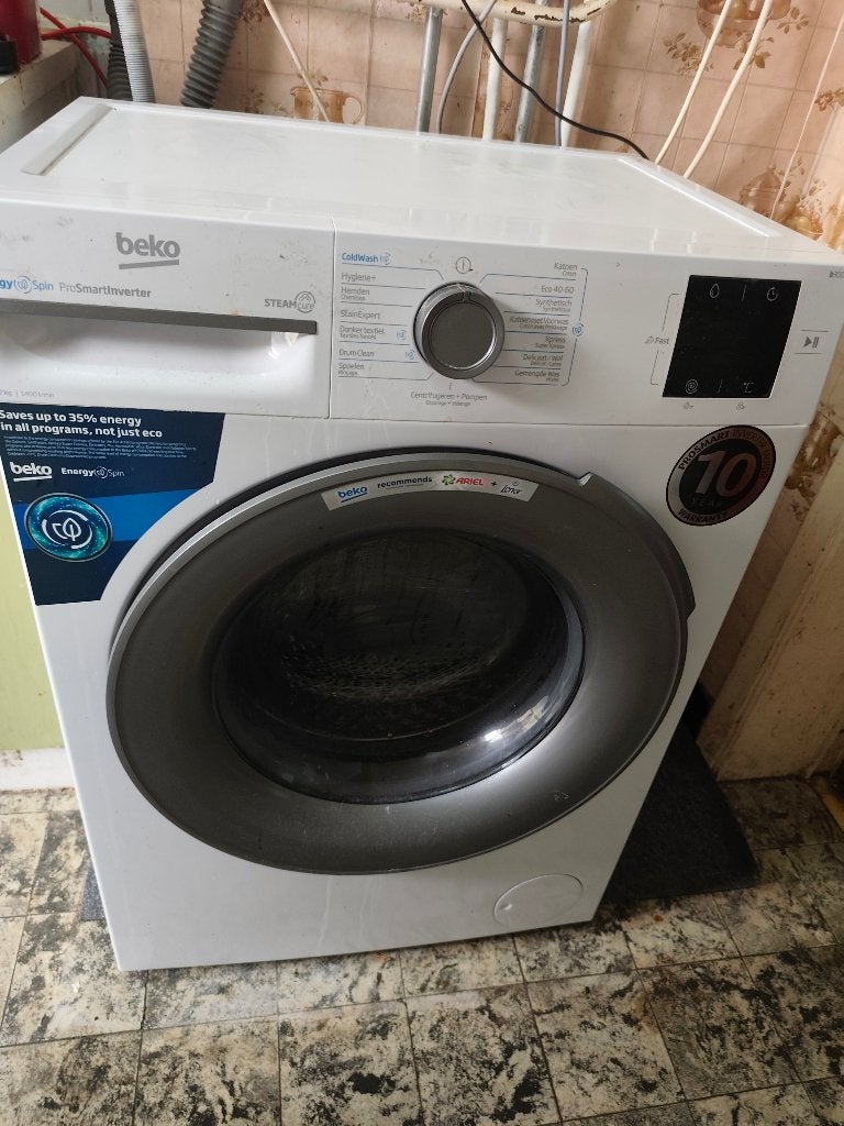 Machine à laver avec une garantie de 5 ans, Electroménager, 8 à 10 kg, Enlèvement, Comme neuf, Chargeur frontal