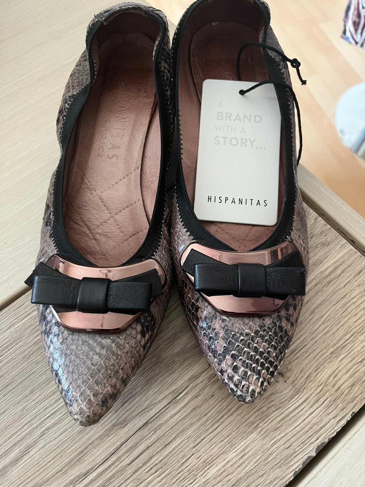 Hispanitas kwaliteitsvolle lederen ballerina’s Nieuwstaat, Ophalen of Verzenden, Zo goed als nieuw