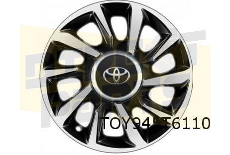 Toyota Aygo velg Aluminium 15'' turbine zwart / gepolijst Or, 15 inch, -, Verzenden, -