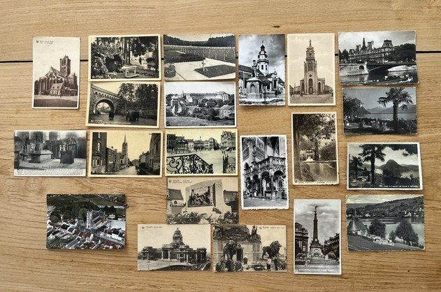 21 oude postkaarten, Verzenden, Luxemburg
